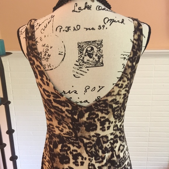 Scharke Leopard Print Silk Dress - Picture 5 of 7